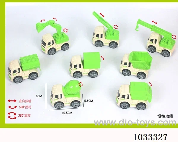 abs inertia car 8sets mixed loading in opp bag
