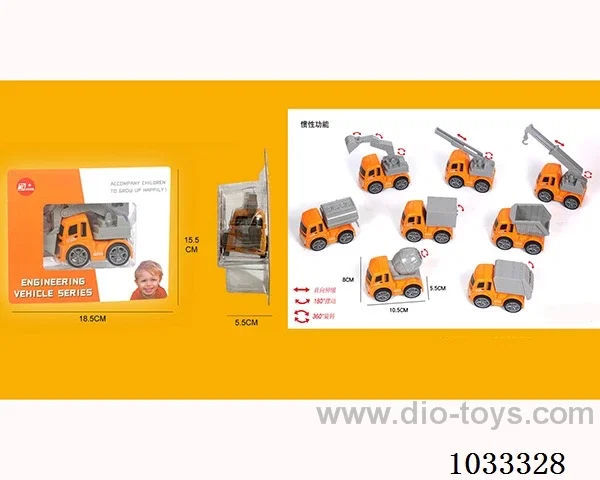 abs inertia car 8sets mixed loading in blister