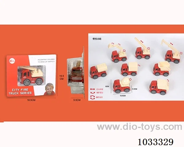 abs inertia car 8sets mixed loading in blister