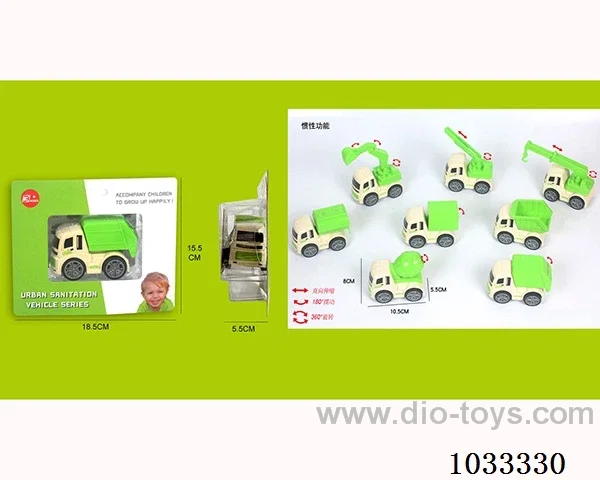 abs inertia car 8sets mixed loading in blister