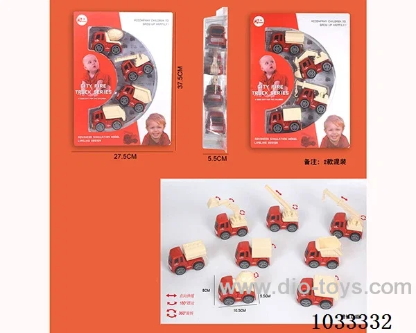 abs inertia car 8sets mixed loading in blister