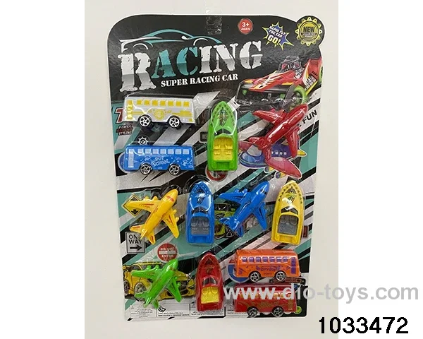 Pullback toy set in blister