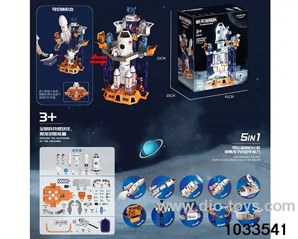 Space Exploration Team with light，music，spray
