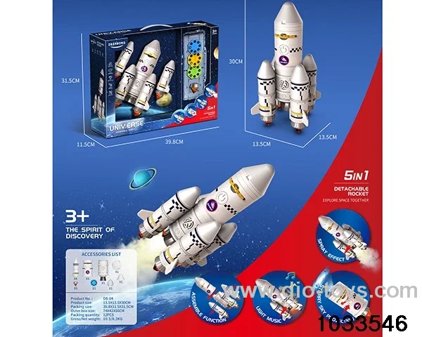 Space Exploration Team with light，music，spray
