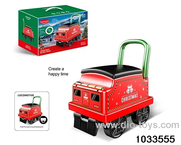Storytelling Christmas train with music（Free wheel）