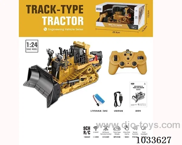 1:24 9ch RC  bulldozer (Plastic plate) in window box