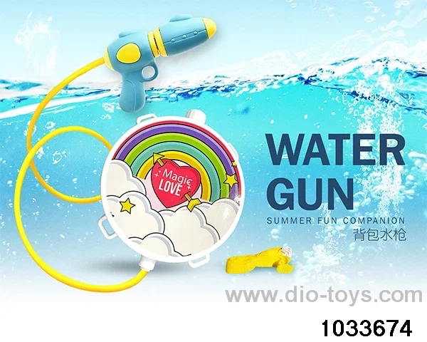 Backpack water gun in PP bag with header