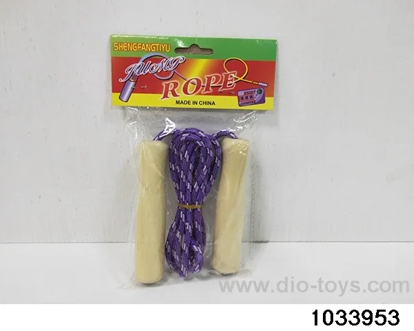 Jumping rope in poly bag header