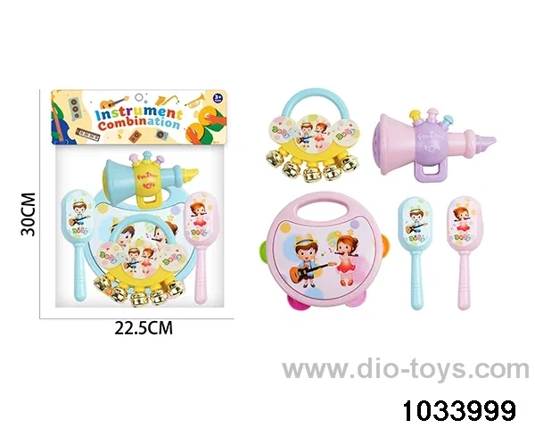 Baby toy sets in PP bag with header