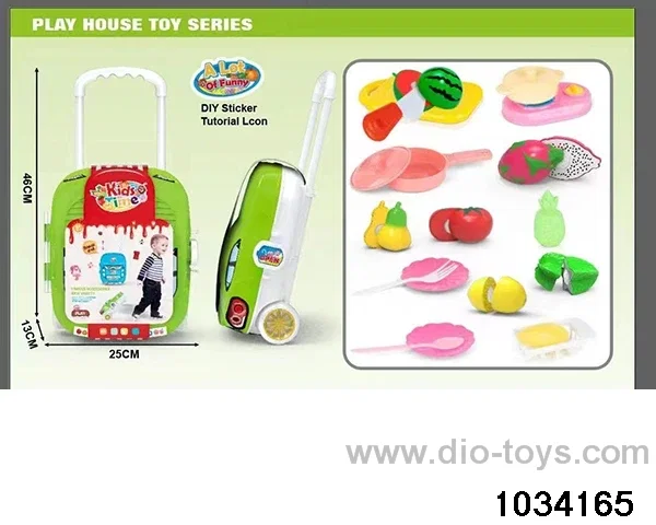 Fruit toys in Trolley case