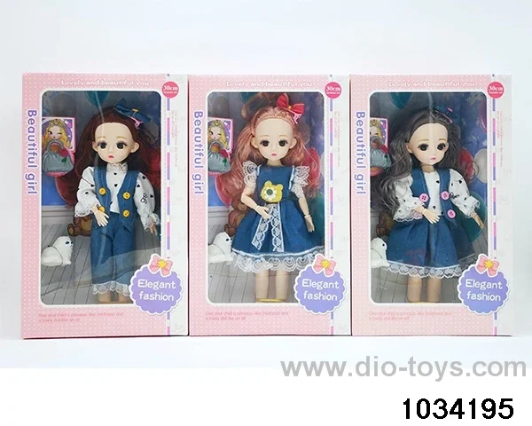 12 inch doll set 3 mixes in window box