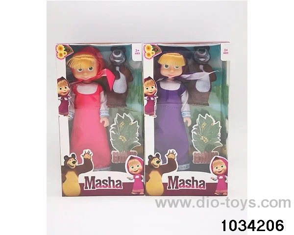 9 inch doll set 2 colors mixed in window box