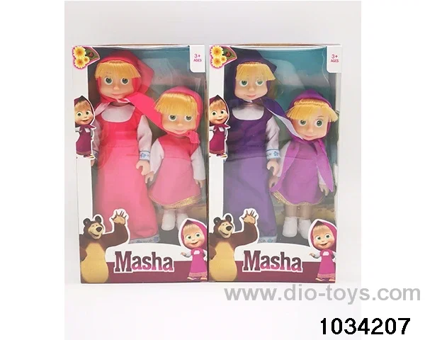 9 inch doll set 2 colors mixed in window box