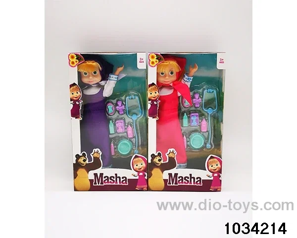 9 inch doll set 2 colors mixed in window box