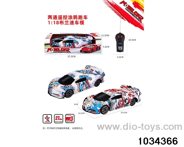 1:18 2ch RC car (Graffiti section) in window box