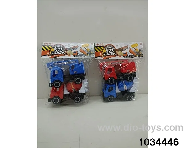 Skidding engineering vehicle in PP bag with header