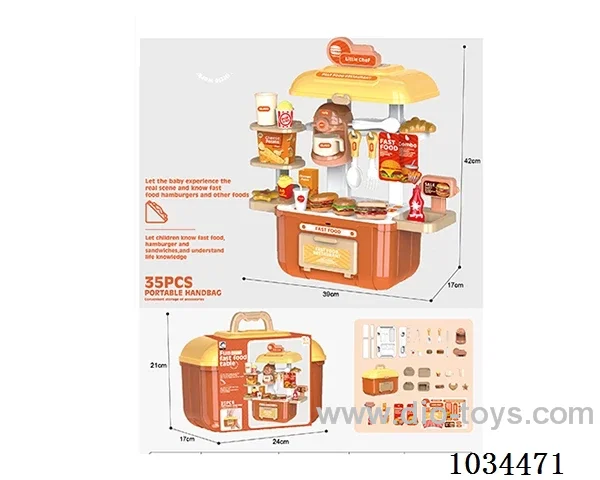 Hamburger suitcase in paper card