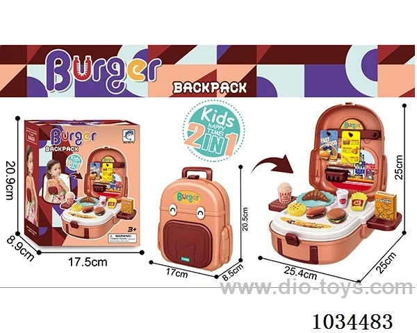 Hamburger bag in color box