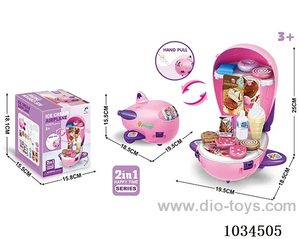 Ice cream storage plane in color box
