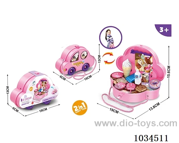 Ice cream storage car in paper card