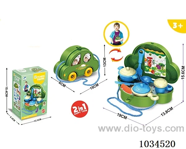 Tableware storage car in color box