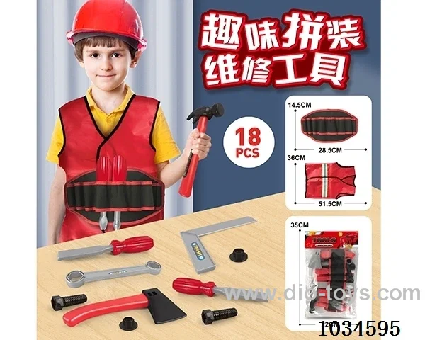 Tool waist pack with clothes in pp bag with header