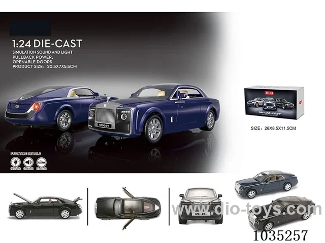 1:24 pull back alloy car W L/M in Gilf box