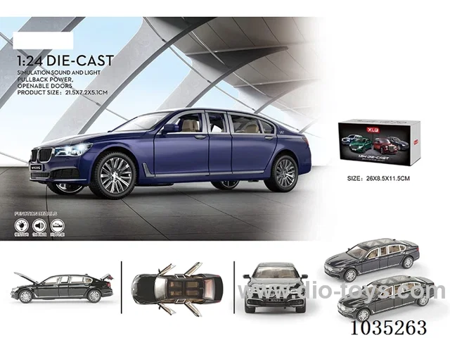 1:24 pull back alloy car W L/M in Gilf box