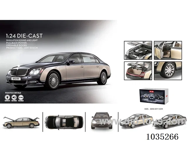 1:24 pull back alloy car W L/M in Gilf box