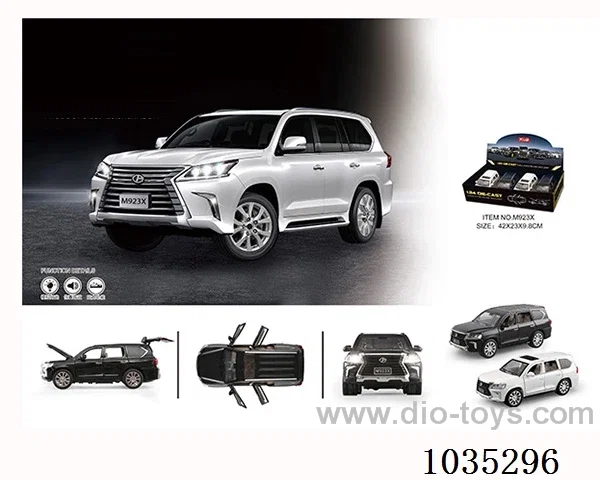 1:24 pull back alloy car W L/M in display box