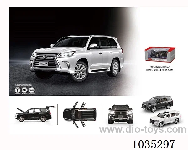 1:24 pull back alloy car W L/M in window box