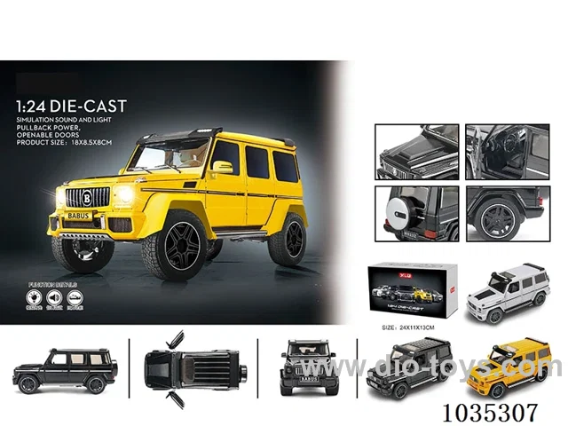 1:24 pull back alloy car W L/M in Gilf box