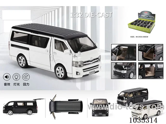 1:32 pull back alloy car W L/M in display box