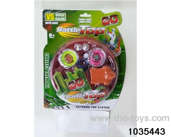 Alloy Lighted Gyro (Medium) 12 Mixed in Blister card