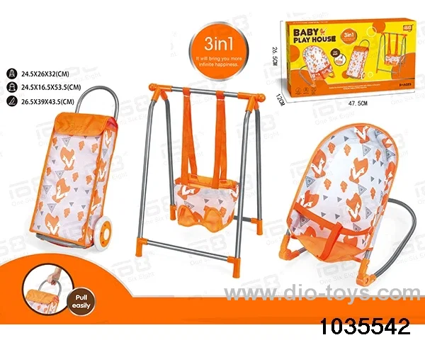 Luggage trolley, swing, rocking chair