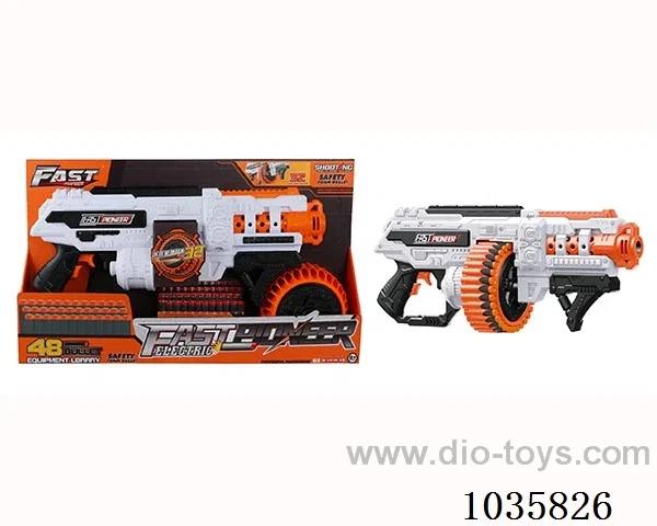 Electric soft bullet gun in display box