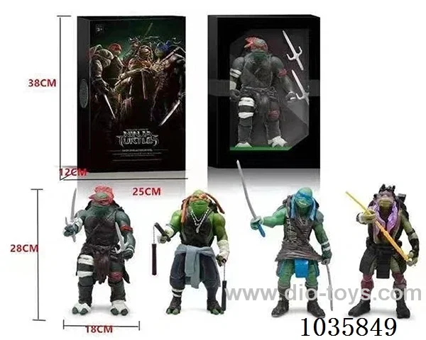 Teenage Mutant Ninja Turtles 4sets mixed loading  in Color box