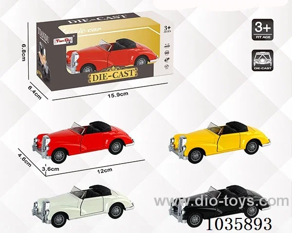 1:32 pull back alloy car  in Window box