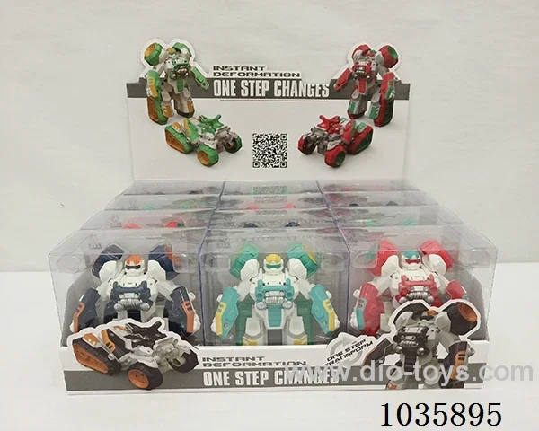 12pcs deformation warship  in display box