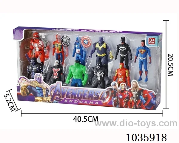 11.5cm 11pcs Avengers series in Color box