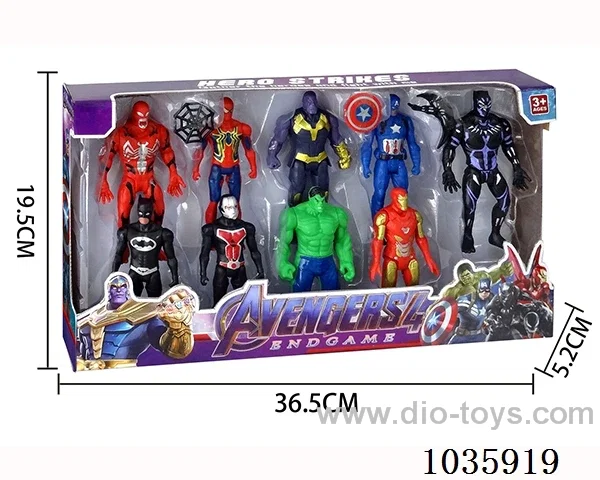 11.5cm 9pcs Avengers series in Color box