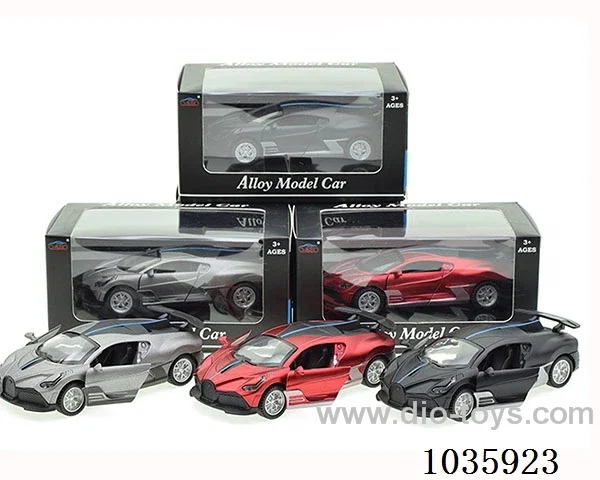pull back alloy car 3color mixed loading  in Window box