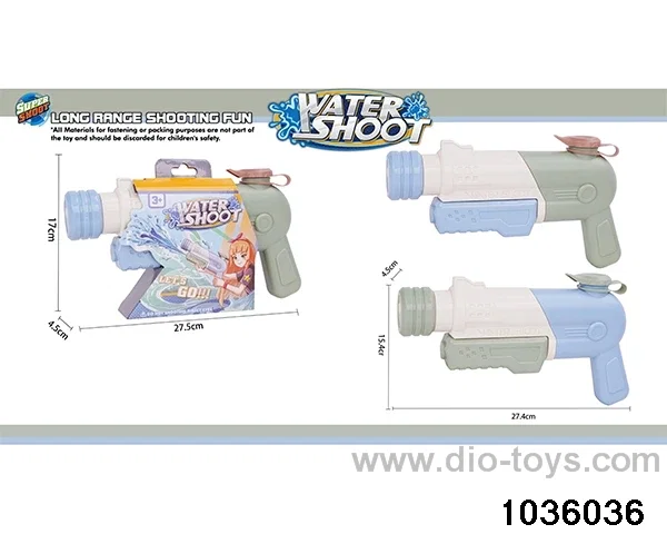 water gun in paper card