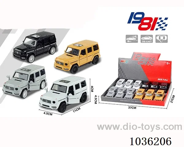 1:43 pullback alloy car  in display box