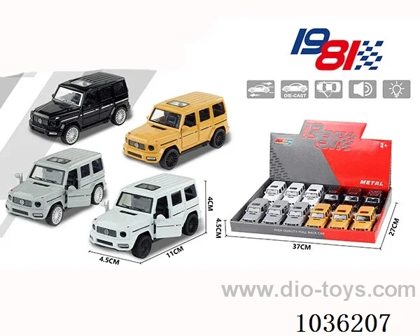 1:43 pullback alloy car  in display box