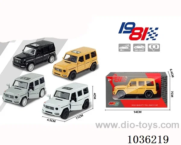 1:43 pullback alloy car in window  box