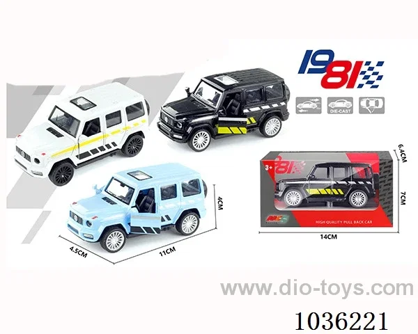 1:43 pullback alloy car in window  box