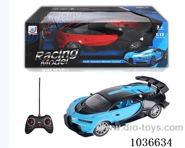 1:12 4ch RC car with light 2color mixed loading  not include battery