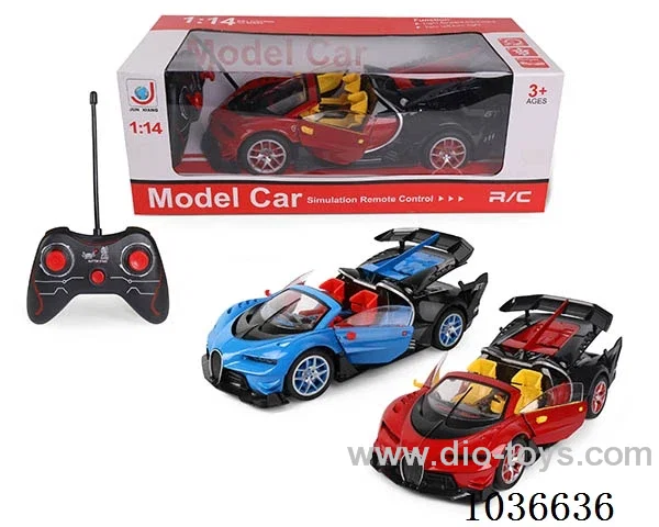 1:14 5ch RC car with light 2color mixed loading  not include battery