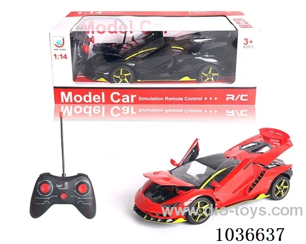 1:14 4ch RC car with light 2color mixed loading  not include battery